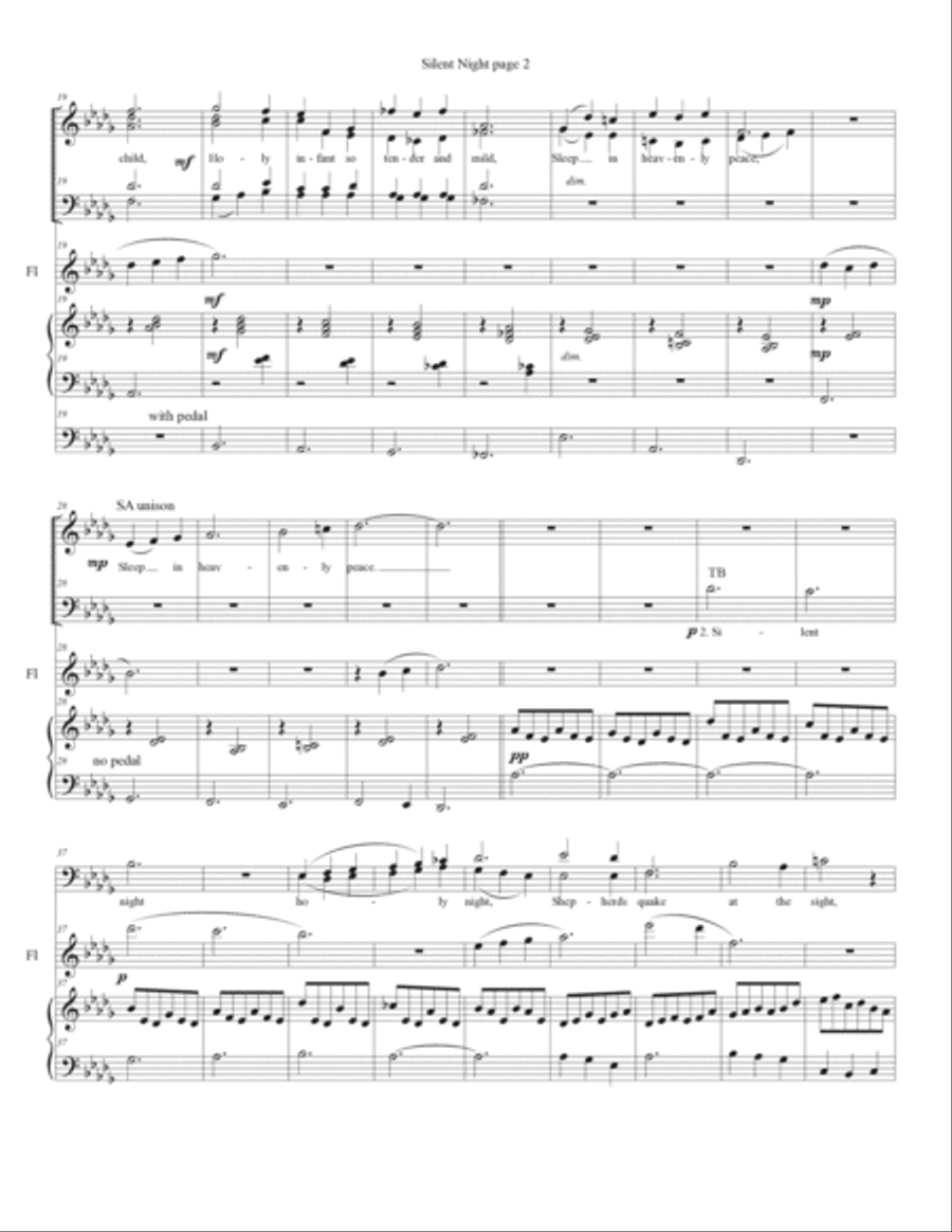 Silent Night Divisi scores gallery preview page 2