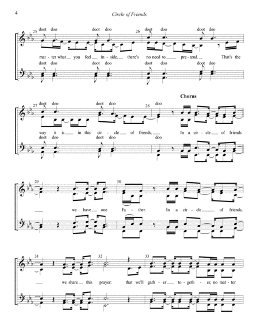 Circle Of Friends SSAA scores gallery preview page 4