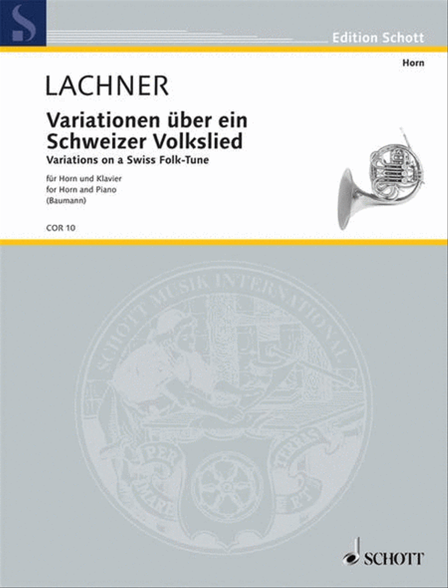 Variations of a Swiss Folksong Horn scores gallery preview page 1