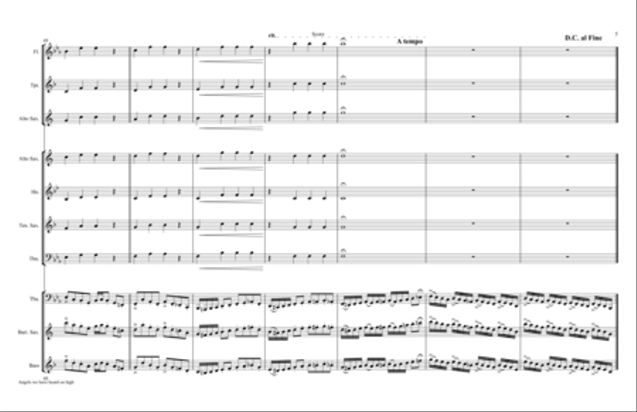 Go, tell it on the mountains TUBA & Kids Clarinet scores gallery preview page 5