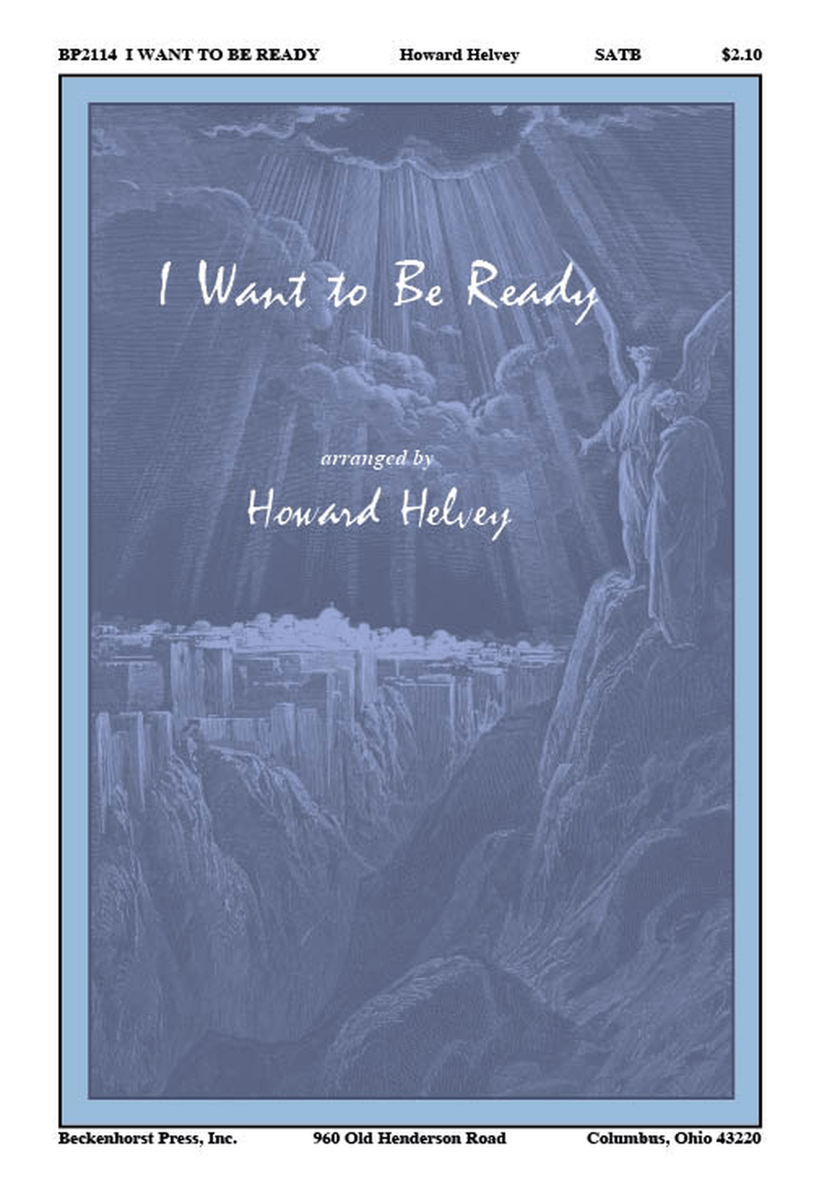 I Want to Be Ready 4-Part scores gallery preview page 1