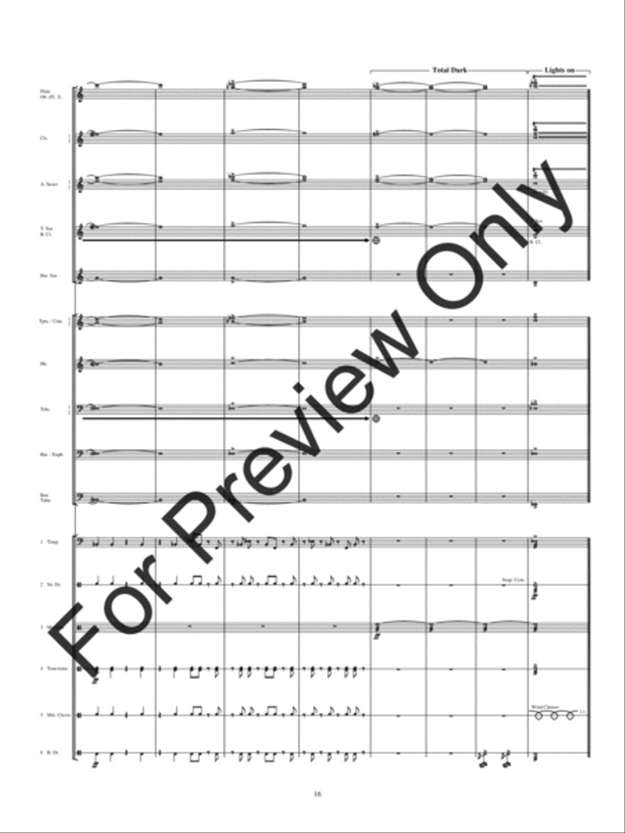 Electricity (Score) Concert Band scores gallery preview page 19