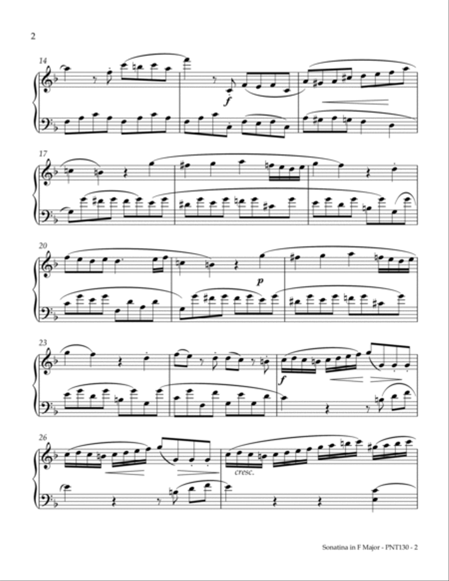 Sonatina Opus 38, Number 3 Piano Method scores gallery preview page 2