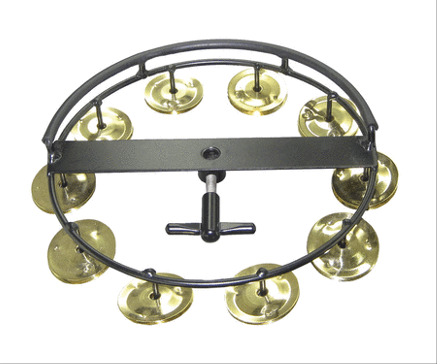 Large Hi-Hat Tambourine with 10 Pair of Jingles Tambourines scores gallery preview page 1