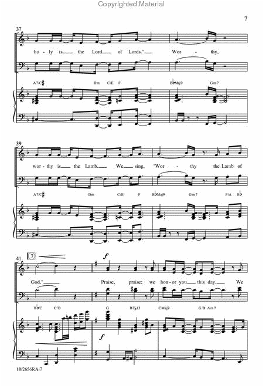 Praise 4-Part scores gallery preview page 7