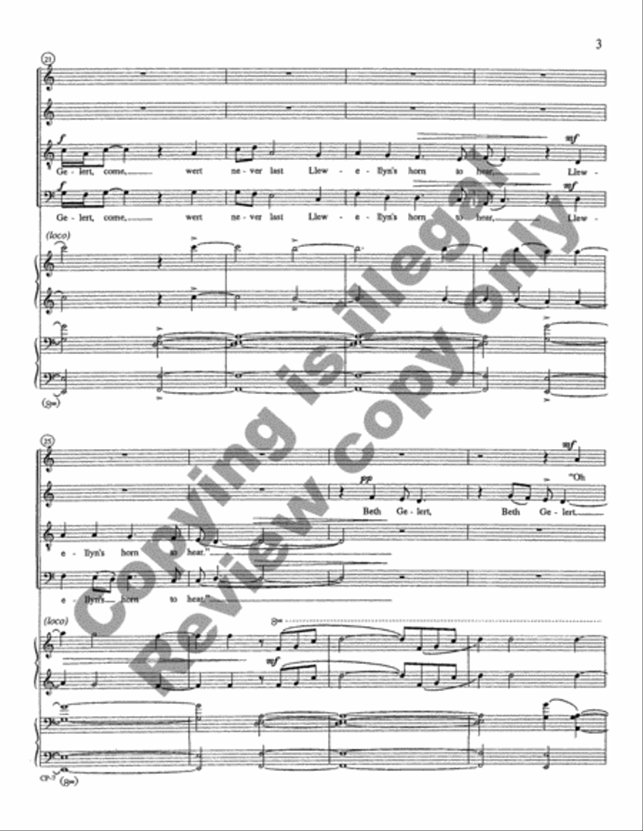 Beth Gelert 4-Part scores gallery preview page 5