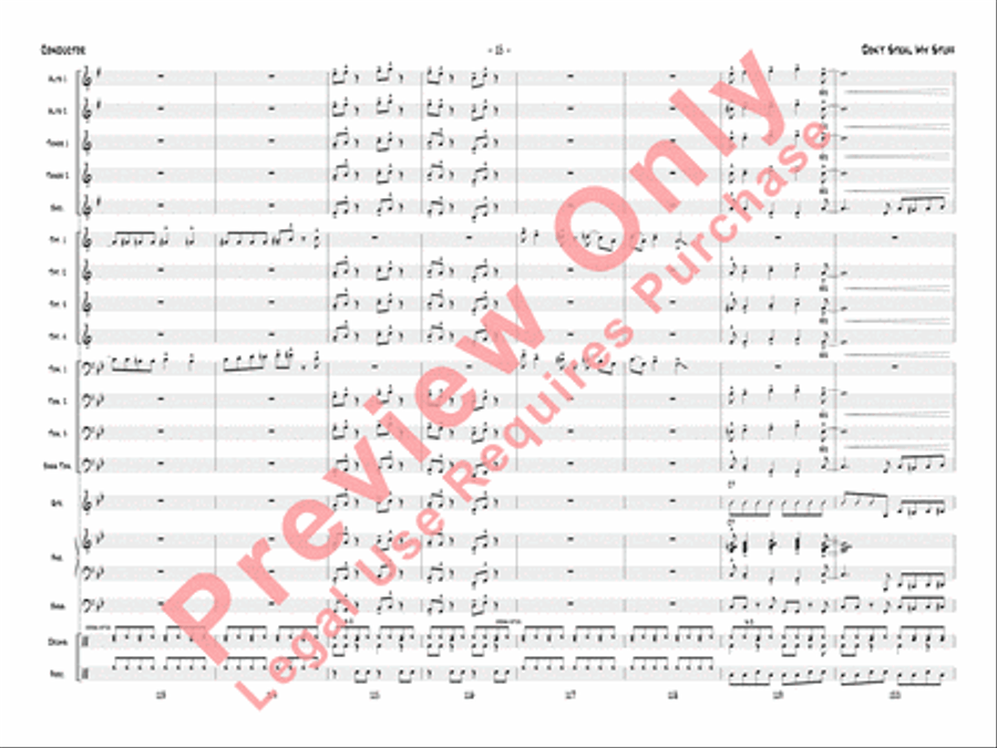 Don't Steal My Stuff Don't Steal My Stuff Jazz Ensemble scores gallery preview page 18