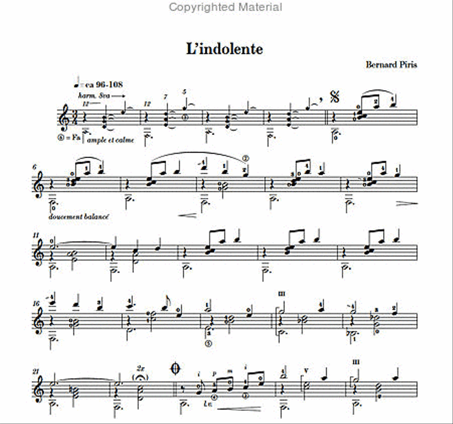 L’indolente Classical Guitar scores gallery preview page 2
