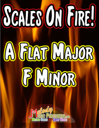 Book cover for Scales On Fire in A Flat Major and F Minor