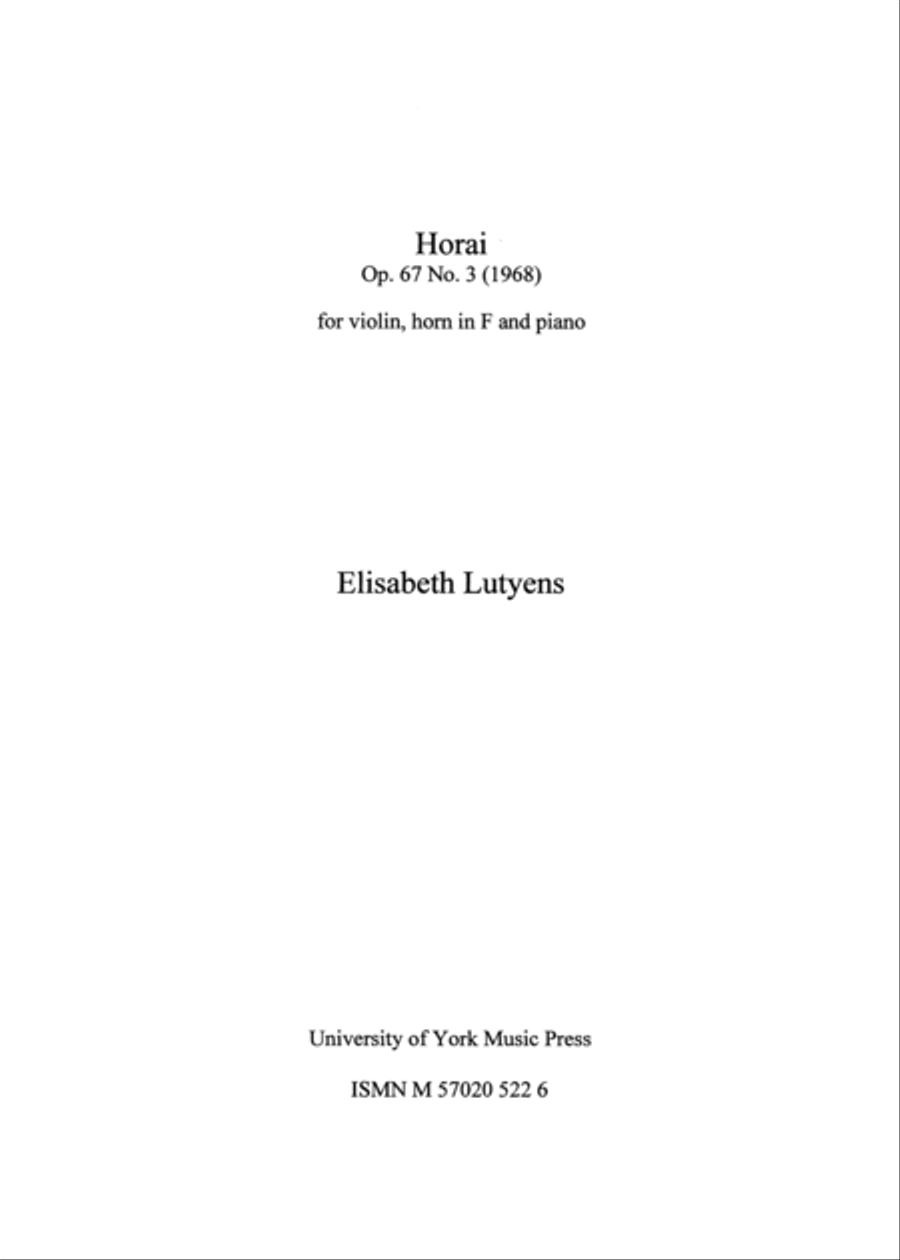 Horai Op.67 Horn scores gallery preview page 1