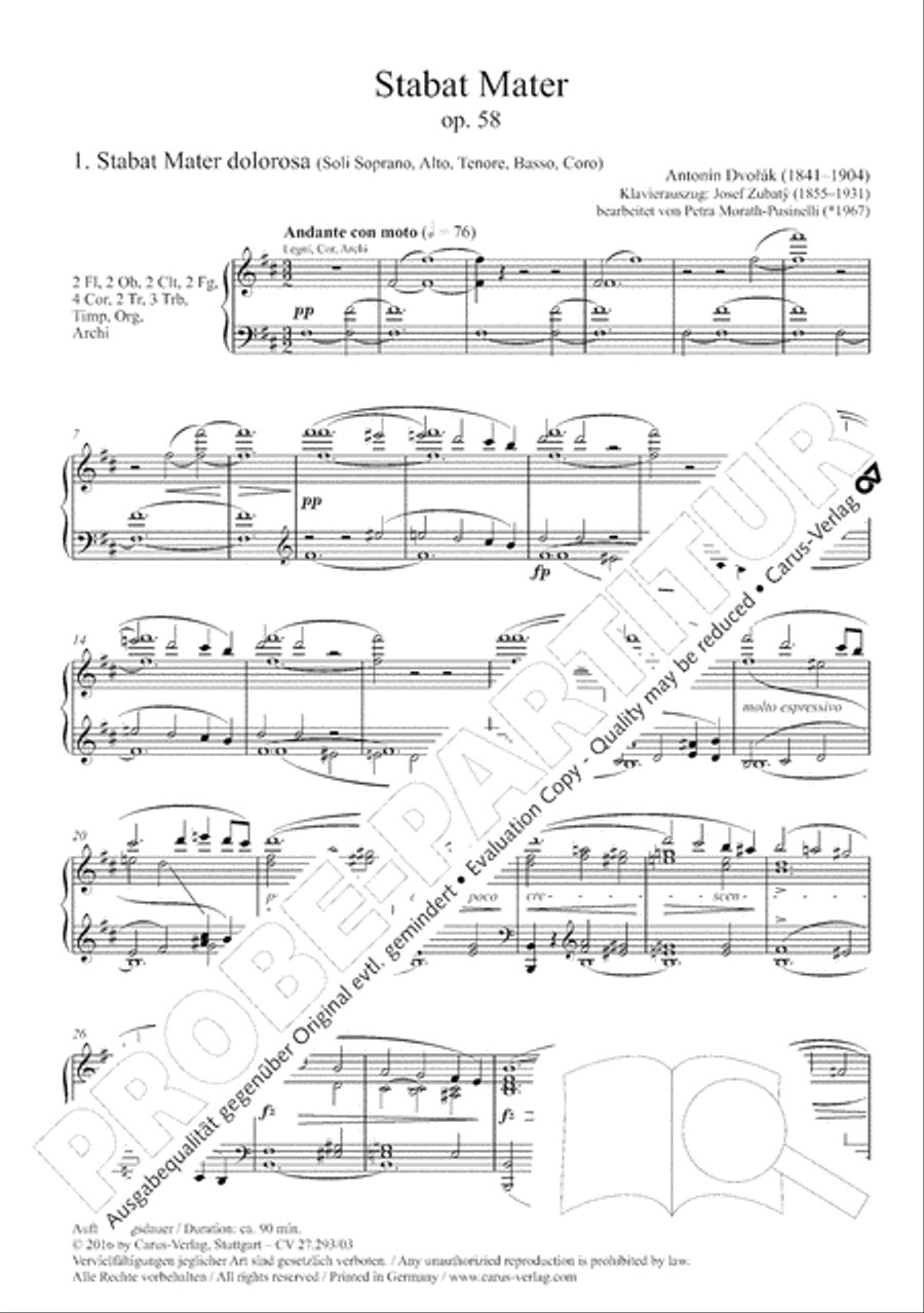 Stabat mater 4-Part scores gallery preview page 9