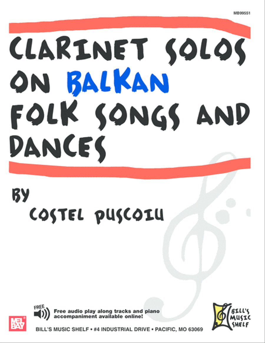 Clarinet Solos on Balkan Folk Songs and Dances Clarinet Solo scores gallery preview page 1