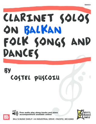 Book cover for Clarinet Solos on Balkan Folk Songs and Dances