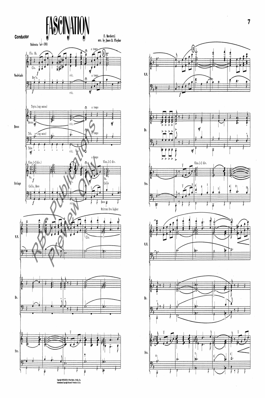 Fascination Full Orchestra scores gallery preview page 3
