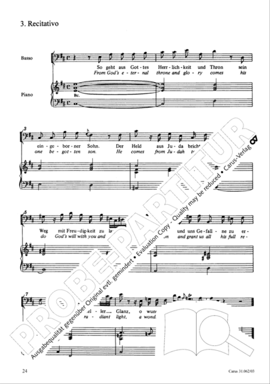 Now come, the nation's Saviour (Nun komm, der Heiden Heiland) 4-Part scores gallery preview page 25