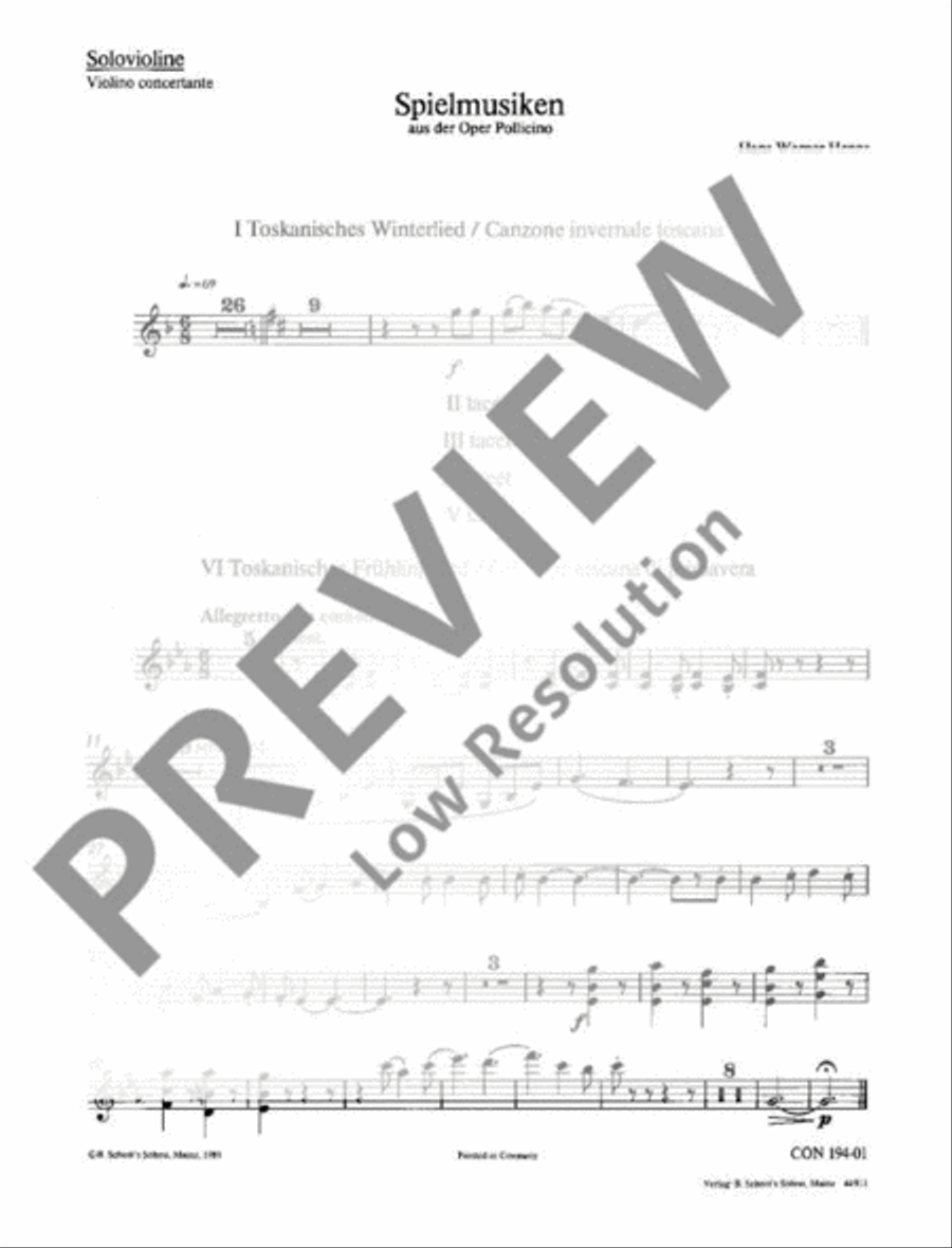 Pollicino Spielmusiken Violin Solo scores gallery preview page 2