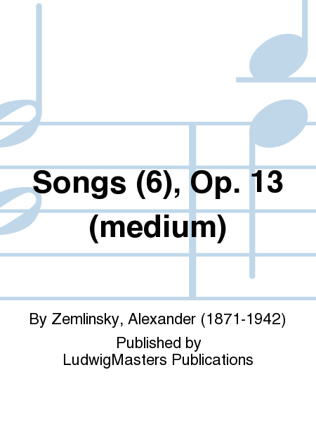 Songs (6), Op. 13 (medium)