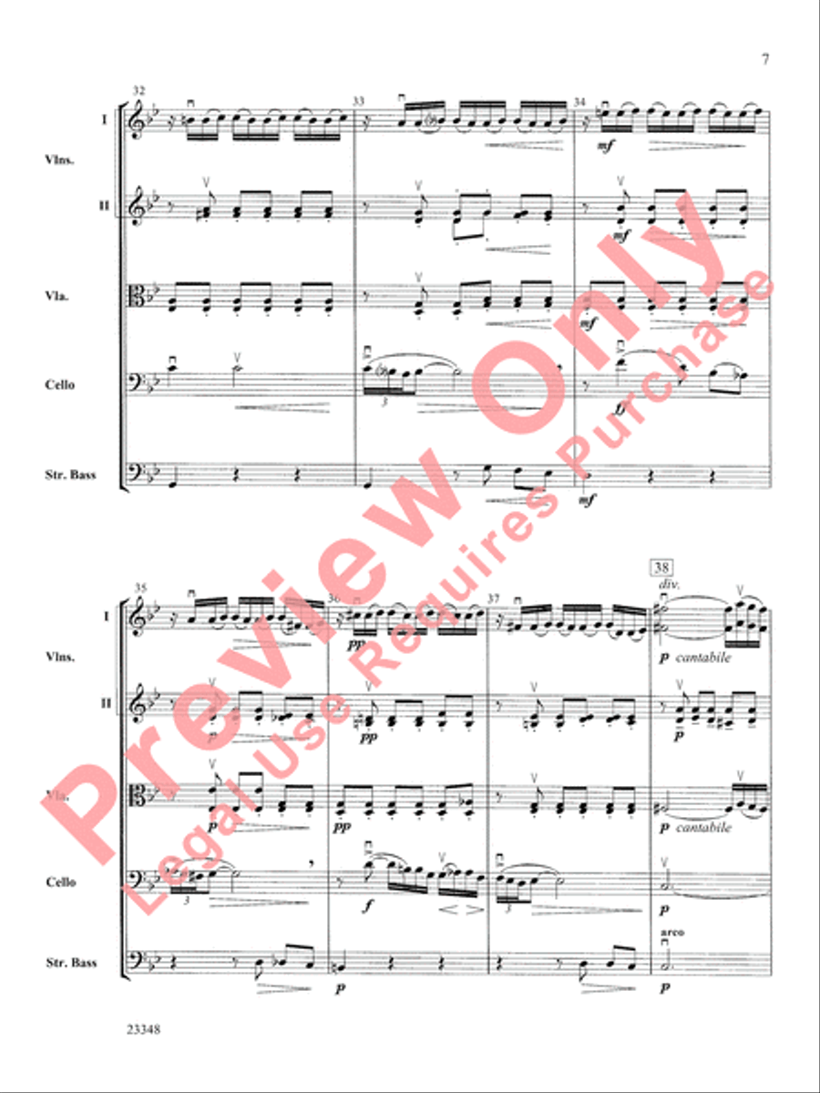 Air and Rigaudon String Orchestra scores gallery preview page 8