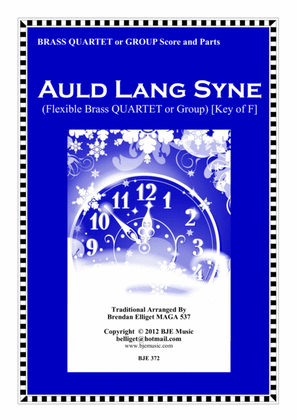 Auld Lang Syne - Flexible Brass Quartet or Group Score and Parts