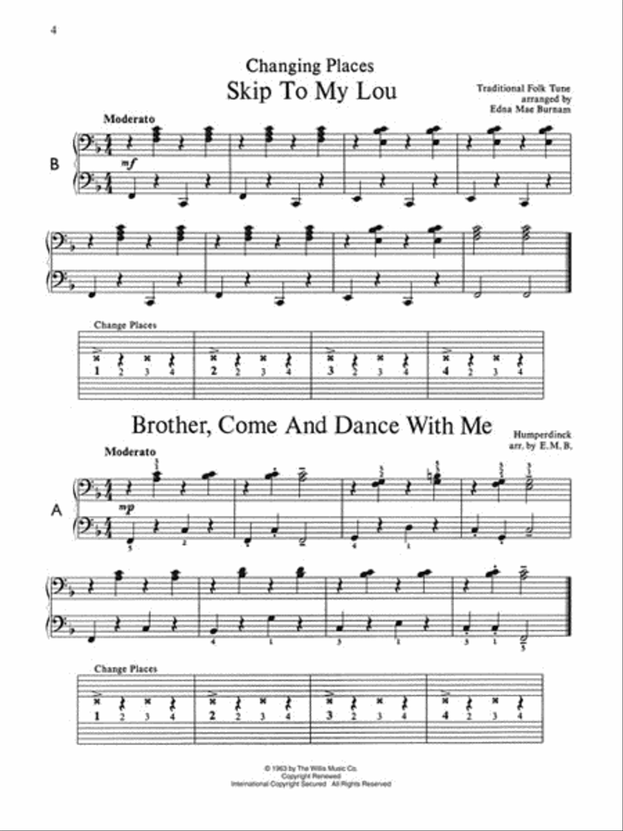 Changing Places 1 Piano, 4-Hands scores gallery preview page 3