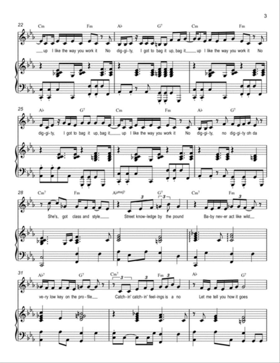 No Diggity Voice scores gallery preview page 3