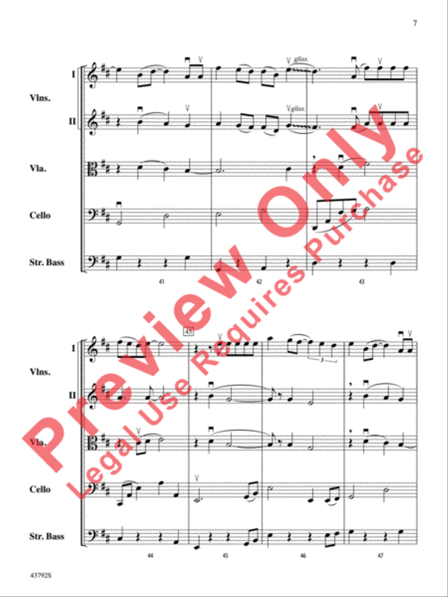 I Don't Want to Miss a Thing String Orchestra scores gallery preview page 8