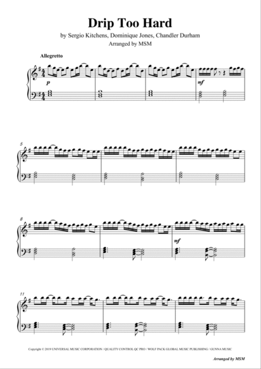 Heatin Up Piano Solo scores gallery preview page 3