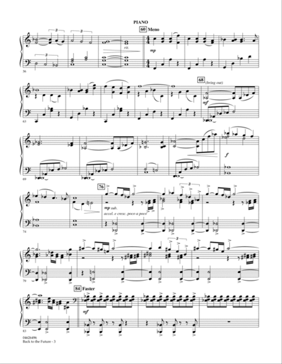 Back To The Future - Piano Orchestra scores gallery preview page 3