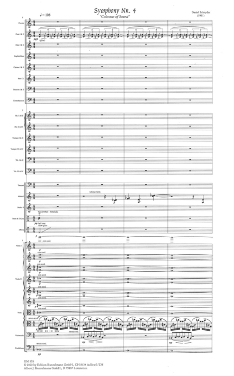 Symphony no. 4 'Colossus of Sound' Orchestra scores gallery preview page 2