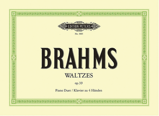 Book cover for Waltzes, Op. 39