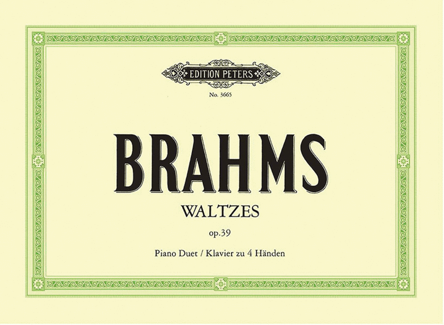 Book cover for Waltzes, Op. 39