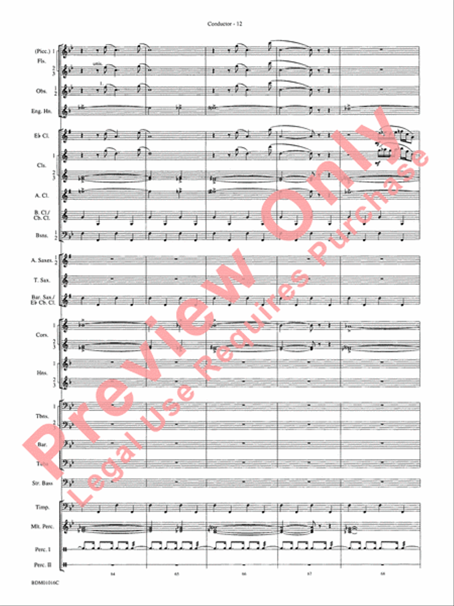 Fanfare and Allegro Concert Band scores gallery preview page 15