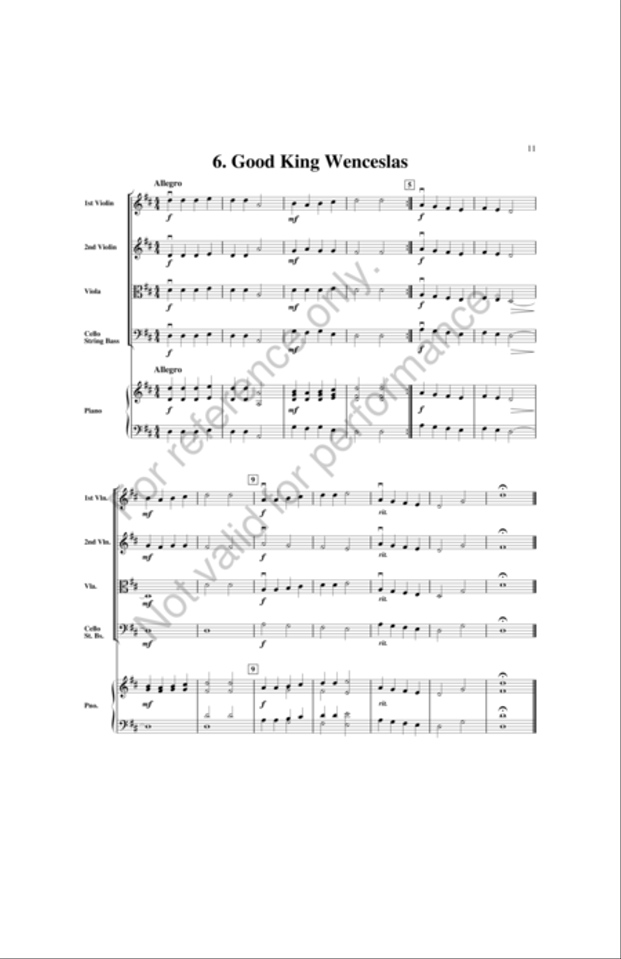 A Yuletide String Album by Andrew Balent String Orchestra - Sheet Music page 11
