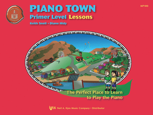 Book cover for Piano Town, Lessons - Primer