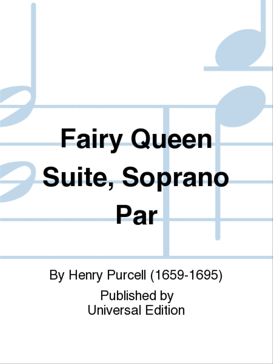 Fairy Queen Suite, Soprano Par School and Community scores gallery preview page 1