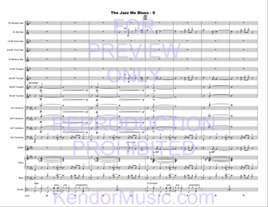 Jazz Me Blues, The Jazz Me Blues, The Choir scores gallery preview page 42