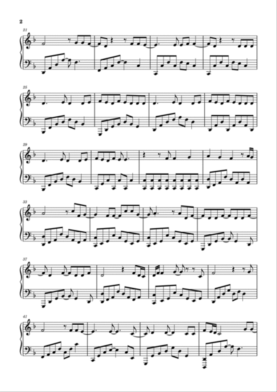 Set Fire To The Rain Set Fire To The Rain Piano Solo scores gallery preview page 2