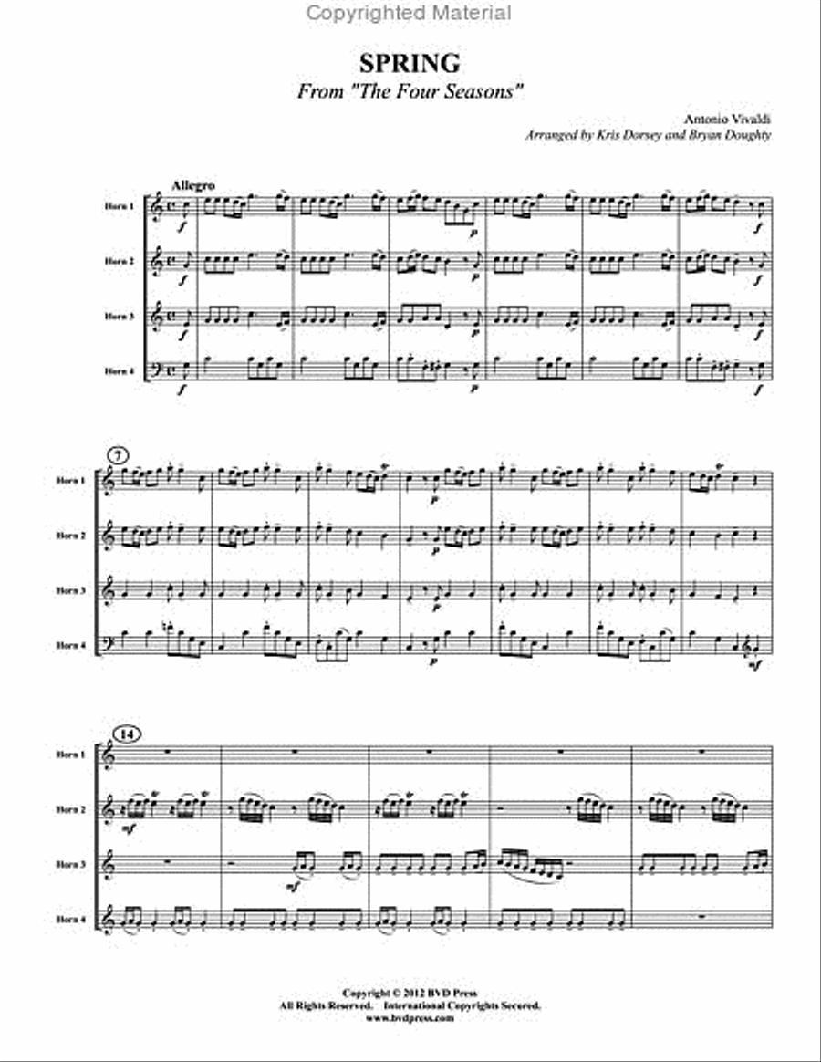Spring Horn scores gallery preview page 2