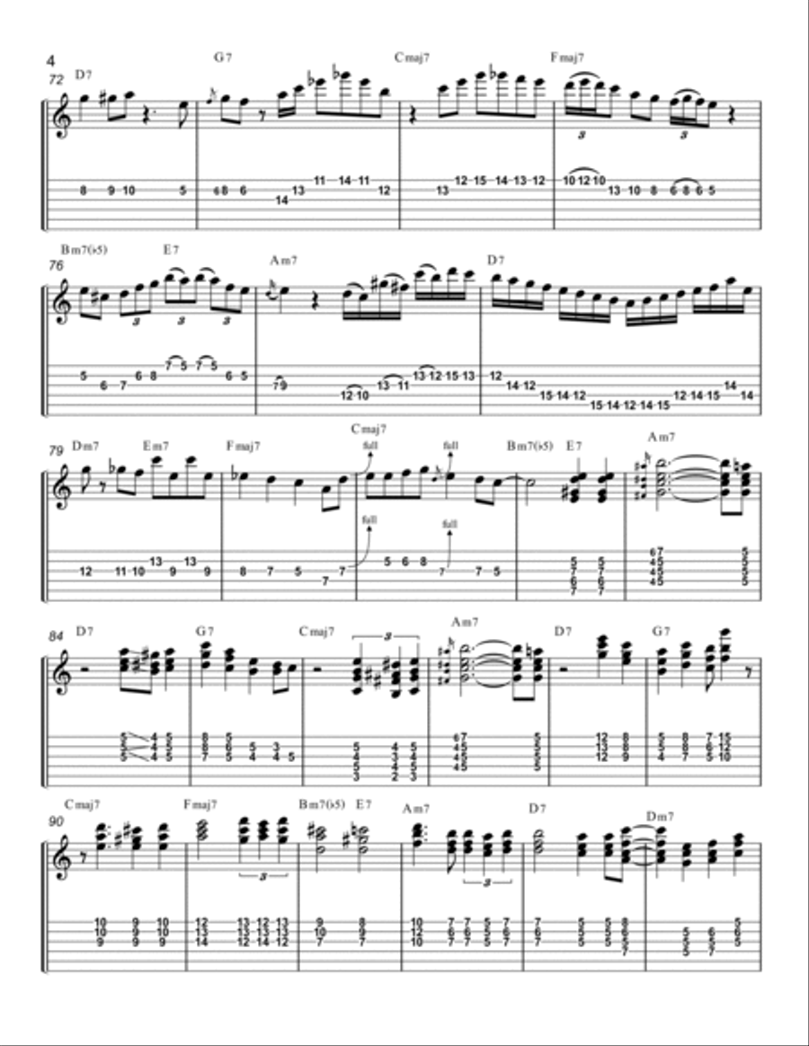 Isn't She Lovely Electric Guitar scores gallery preview page 4