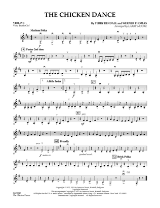 The Chicken Dance (arr. Larry Moore) - Violin 3 (Viola Treble Clef)