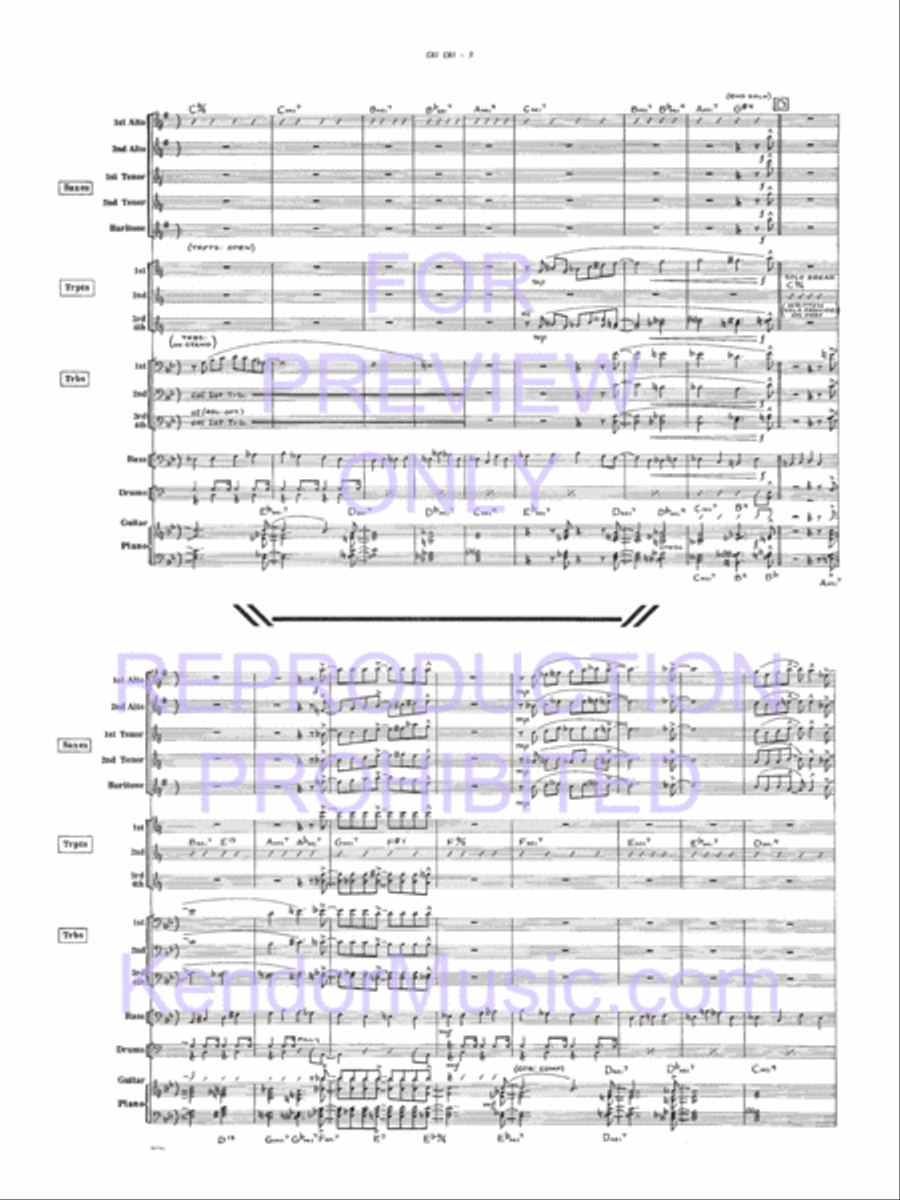 Chi Chi Chi Chi Jazz Ensemble scores gallery preview page 10