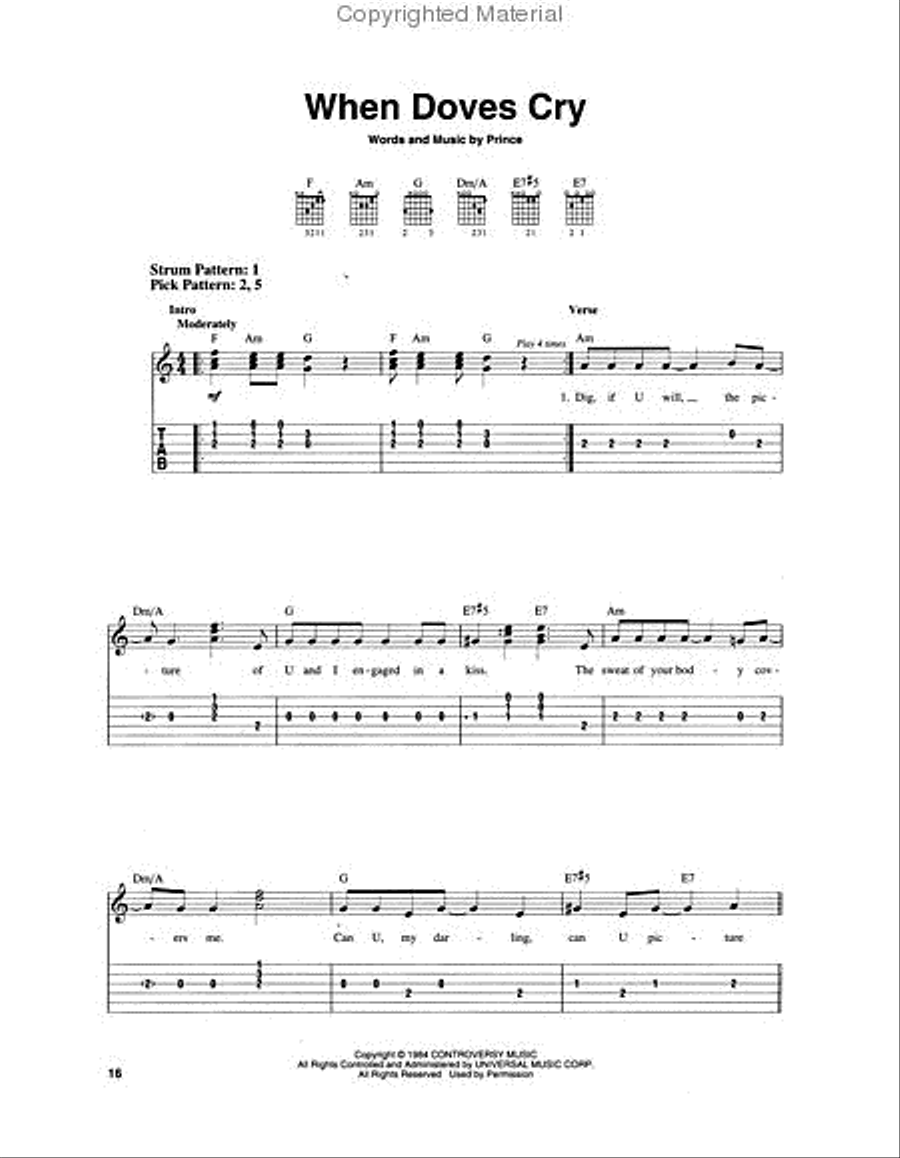 The Very Best of Prince Electric Guitar scores gallery preview page 3