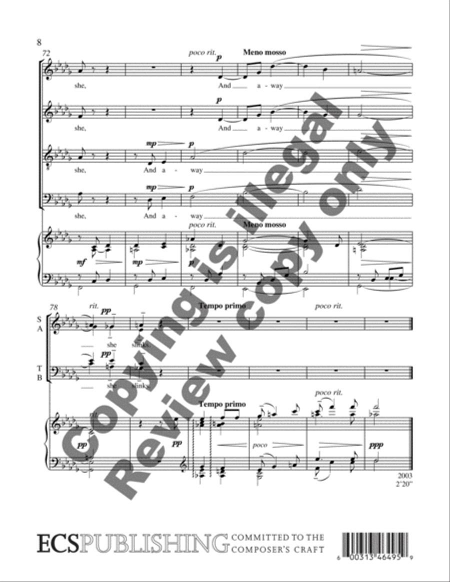 Not About Cheese: 4. No Time for Zeus 4-Part scores gallery preview page 5
