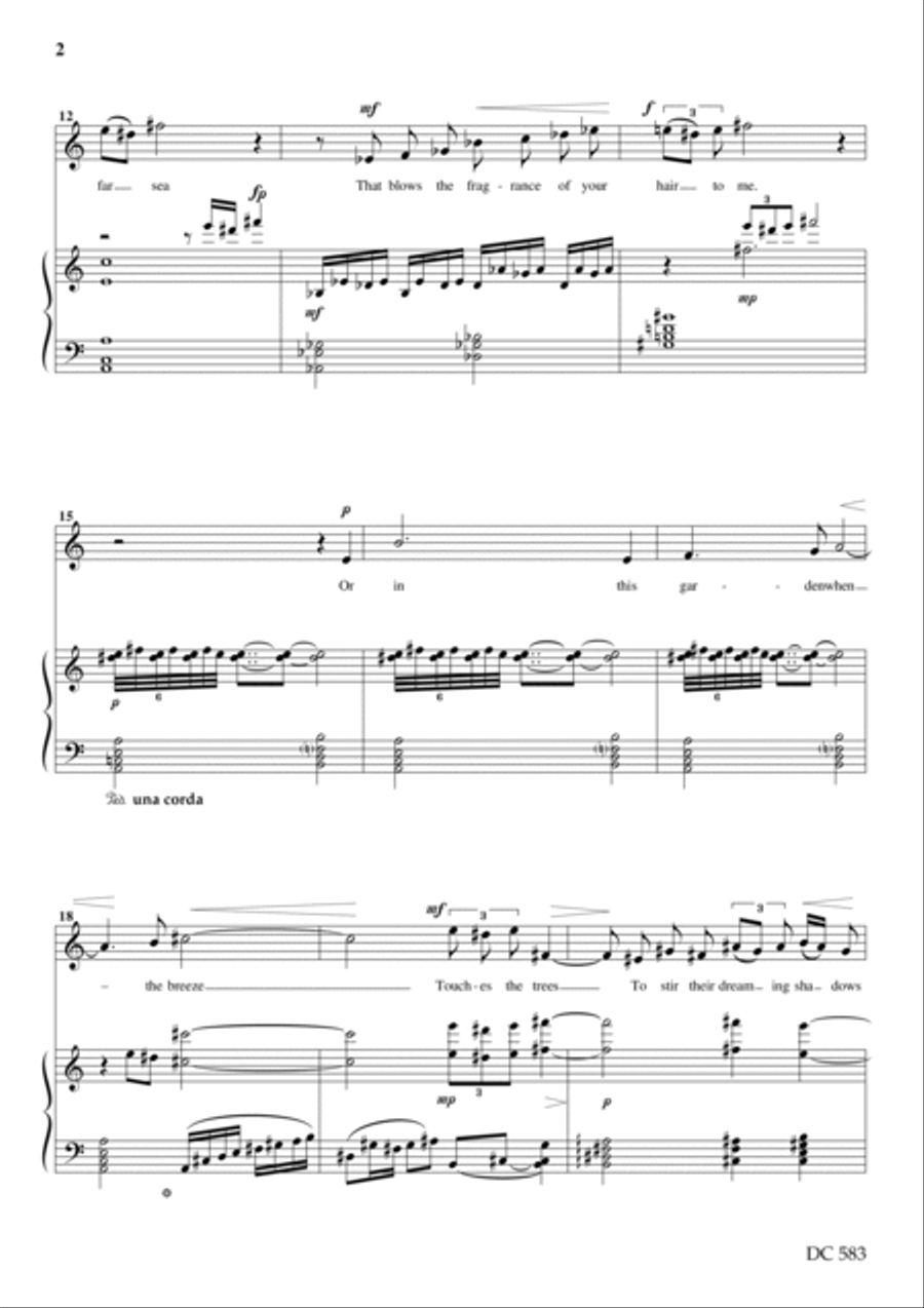 Three Song Settings of Poems by Charlotte Mew Small Ensemble scores gallery preview page 2