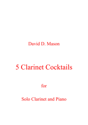 Book cover for 5 Clarinet Cocktails