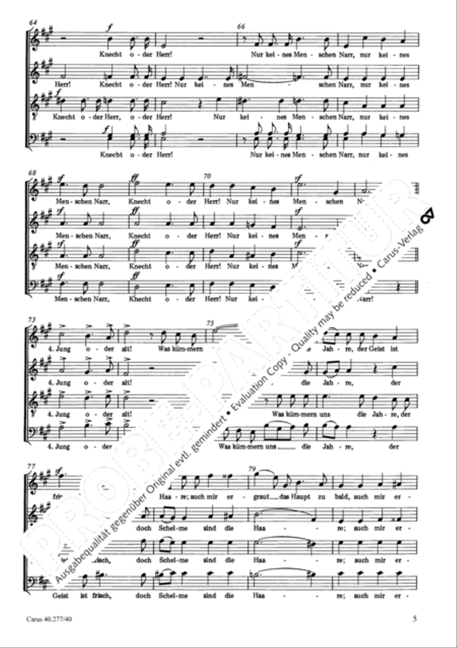 Nord oder Sud 4-Part scores gallery preview page 6