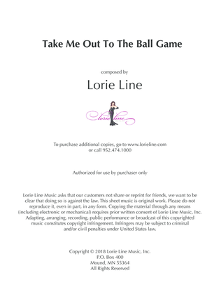Book cover for Take Me Out To The Ballgame