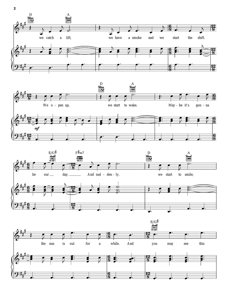 Hail Rain Or Sunshine Hail Rain Or Sunshine Acoustic Guitar scores gallery preview page 2