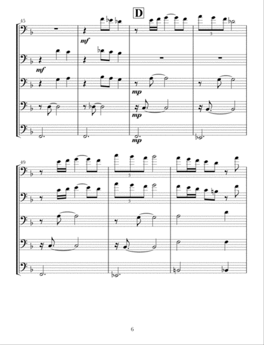 Christmas Time Is Here Christmas Time Is Here Brass Ensemble scores gallery preview page 6
