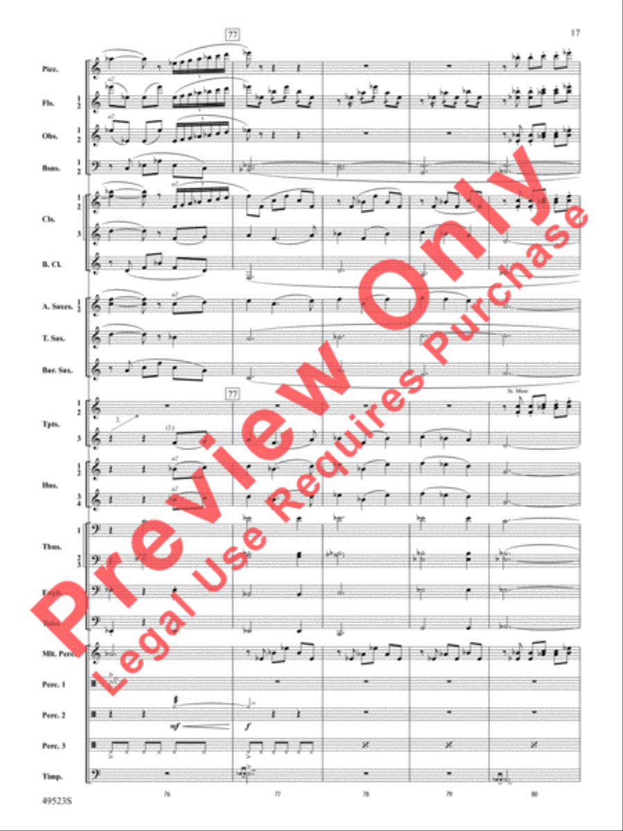 Life Eternal Life Eternal Concert Band scores gallery preview page 18